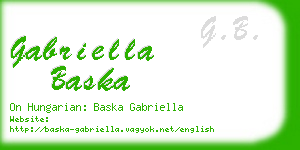 gabriella baska business card